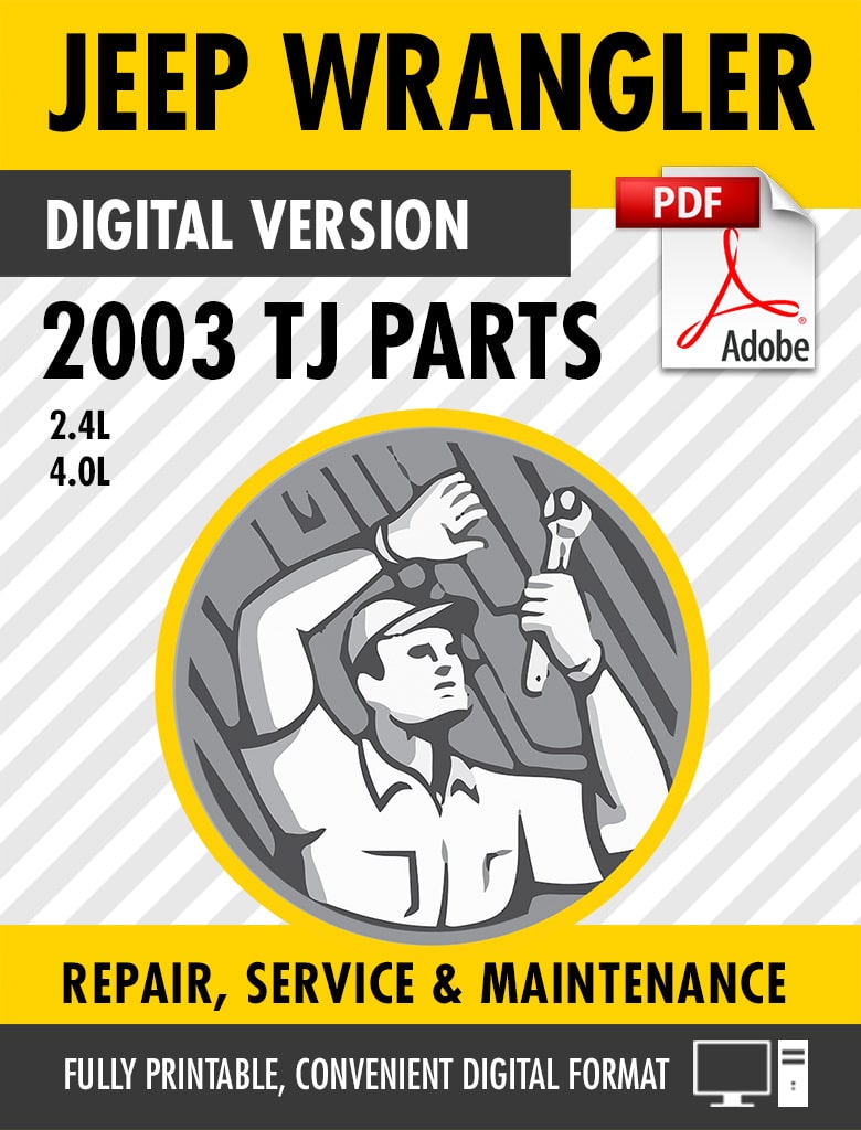 2003 Jeep Wrangler TJ Factory Parts Catalog Manual – Craig's Manuals